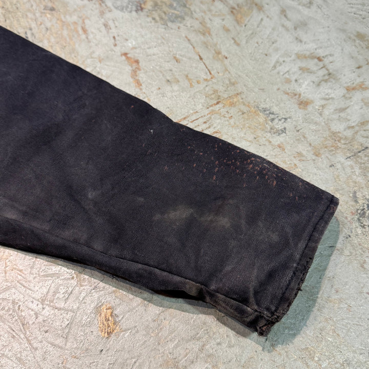 중고 의류 Carhartt/ 전통적인 코트/ 오리 직물/ 코듀로이 라이닝/ 크기 L에 해당합니다.