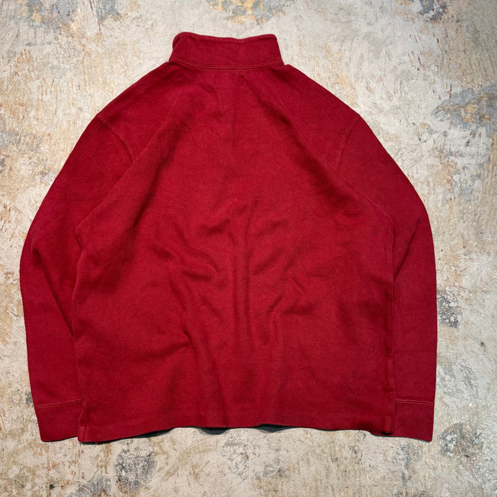 Ralph Lauren/ Polo Ralph Lauren/ Half Zip Knit Sweater/ Cotton 니트/ 크기 L의 중고 의류 폴로