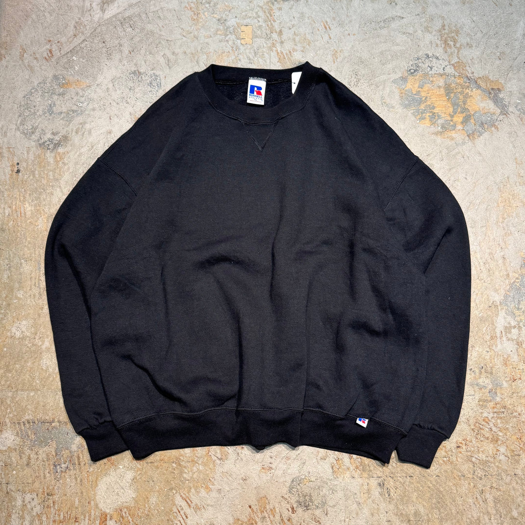 Used clothing 90's~ RUSSELL ATHLETIC/ Russell Athletic/ Blank crew neck sweatshirt/Size XL