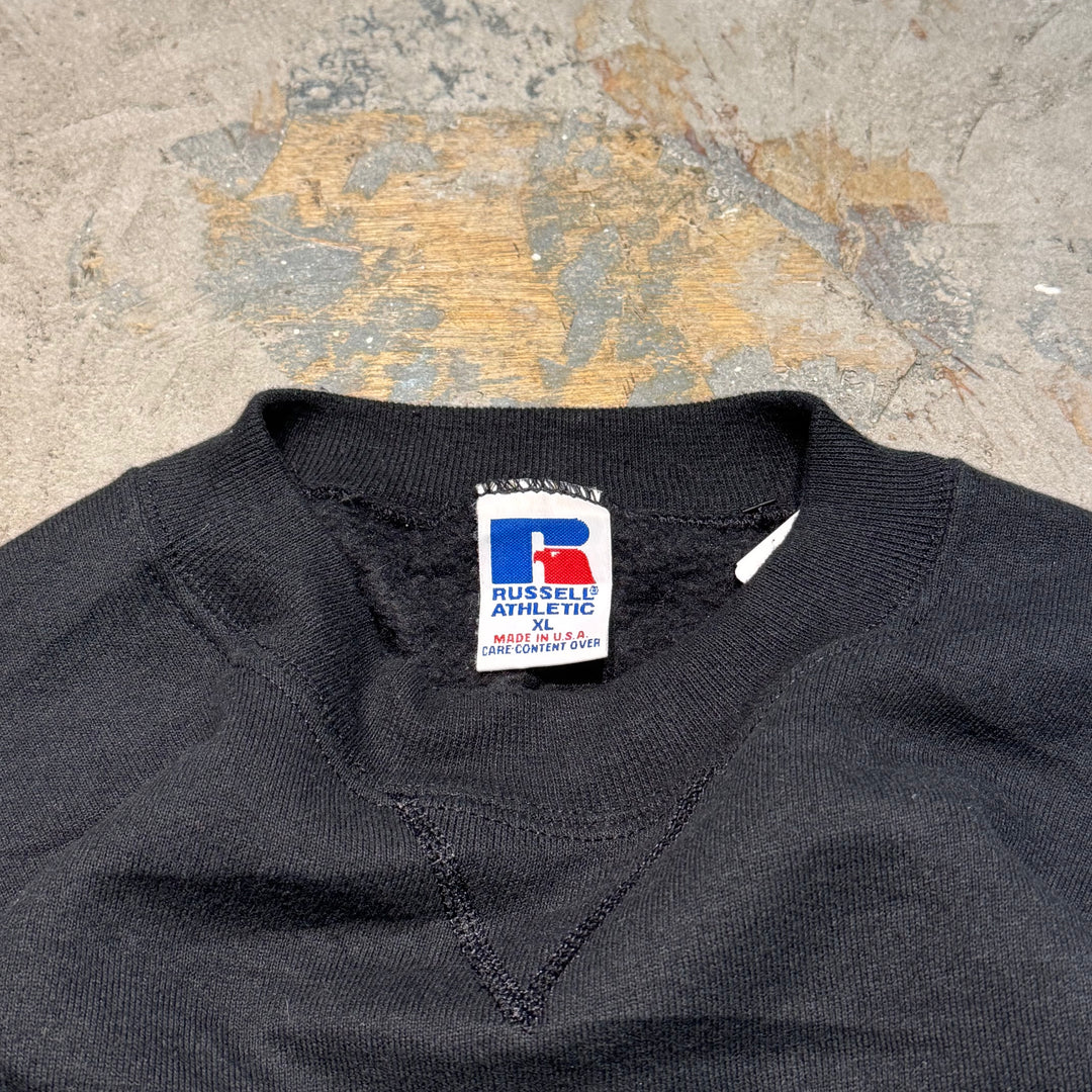 미국 80 년대에서 만든 중고 의류 ~ Russellathletic/ Russell Athletic/ Blank Crew Neck Sweatshirt/ Plain/ Size XL
