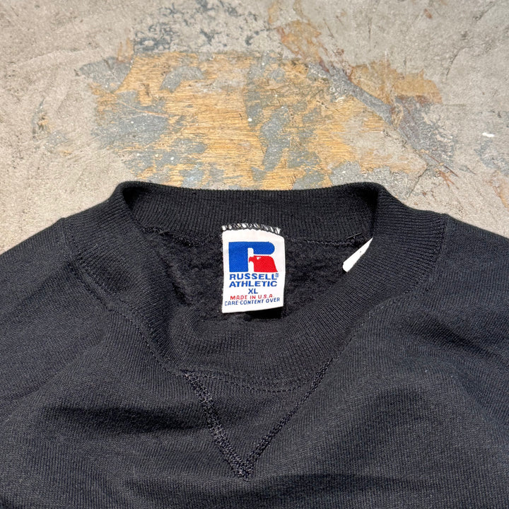 미국 80 년대에서 만든 중고 의류 ~ Russellathletic/ Russell Athletic/ Blank Crew Neck Sweatshirt/ Plain/ Size XL