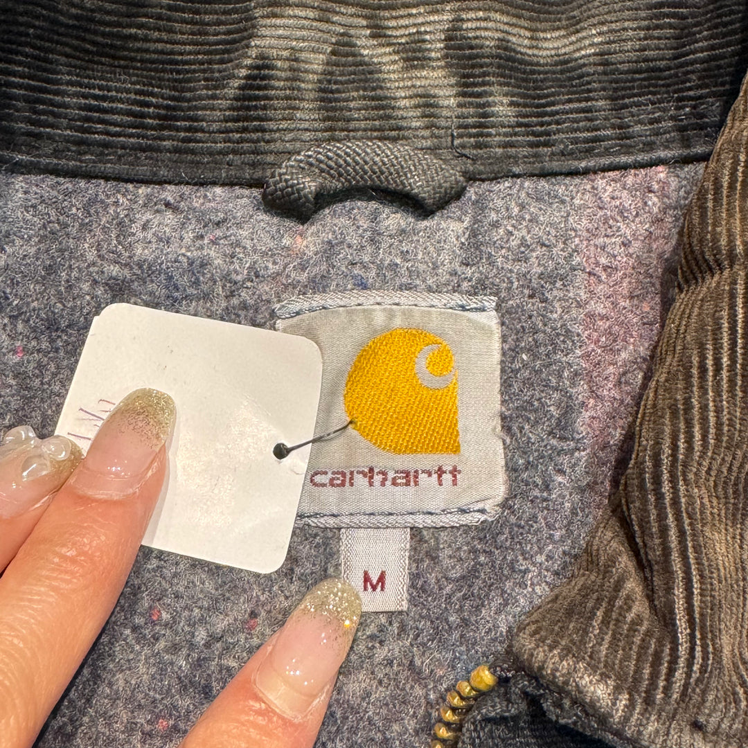 Used clothing carhartt/ Carhartt/ Detroit jacket/ Duck fabric/ Blanket lining/ Checkered pattern/ Size M