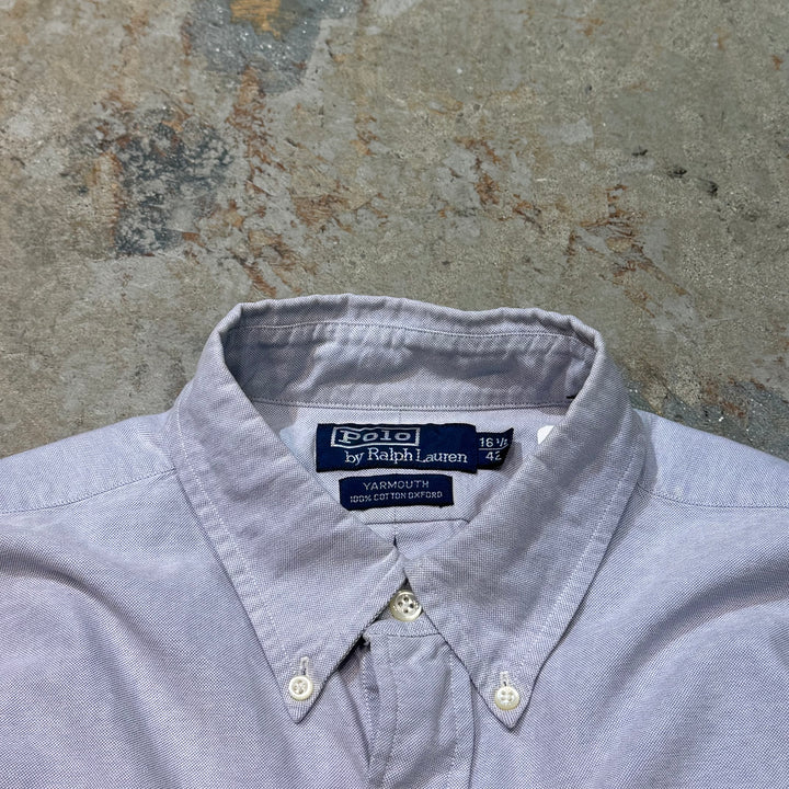 古着 90's POLO by Ralph Lauren/ ポロ バイ ラルフ ローレン/ ボタンダウン長袖シャツ/ サイズL