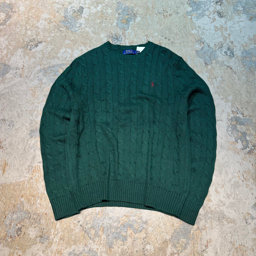 旧衣POLO by Ralph Lauren/ POLO拉尔夫劳伦/圆领针织毛衣/尺寸M