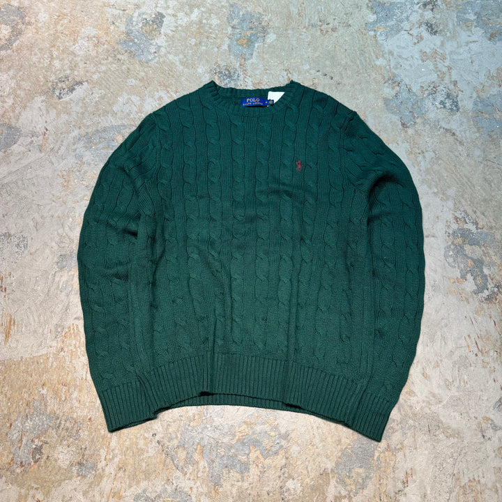 旧衣POLO by Ralph Lauren/ POLO拉尔夫劳伦/圆领针织毛衣/尺寸M