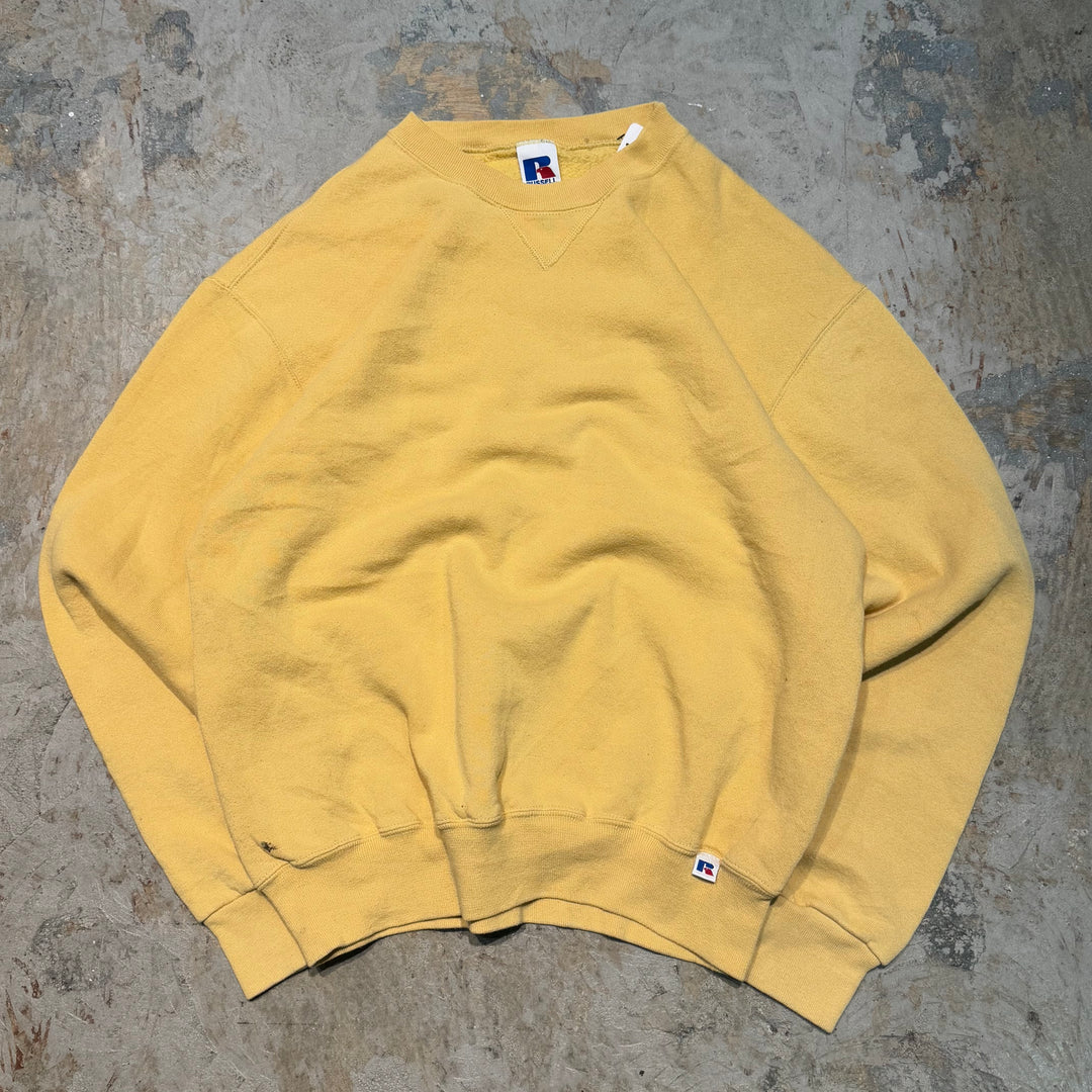 Used clothing 90's ~ RUSSELLATHLETIC/ Russell Athletic/ Blank Crew Neck Sweatshirt/ Plain/Size M