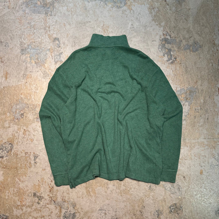 Used clothing POLO by Ralph Lauren/Polo Ralph Lauren/Half Zip Cotton Knit Sweater/Size XXL