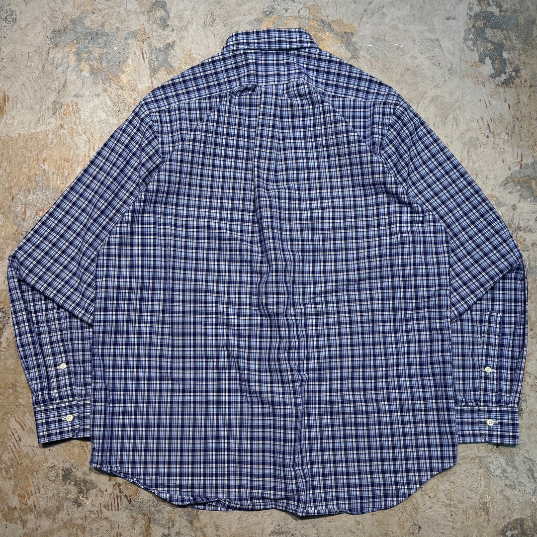 古着 Ralph Lauren/ ラルフ ローレン/ ボタンダウン長袖シャツ/ チェック柄/ サイズXL