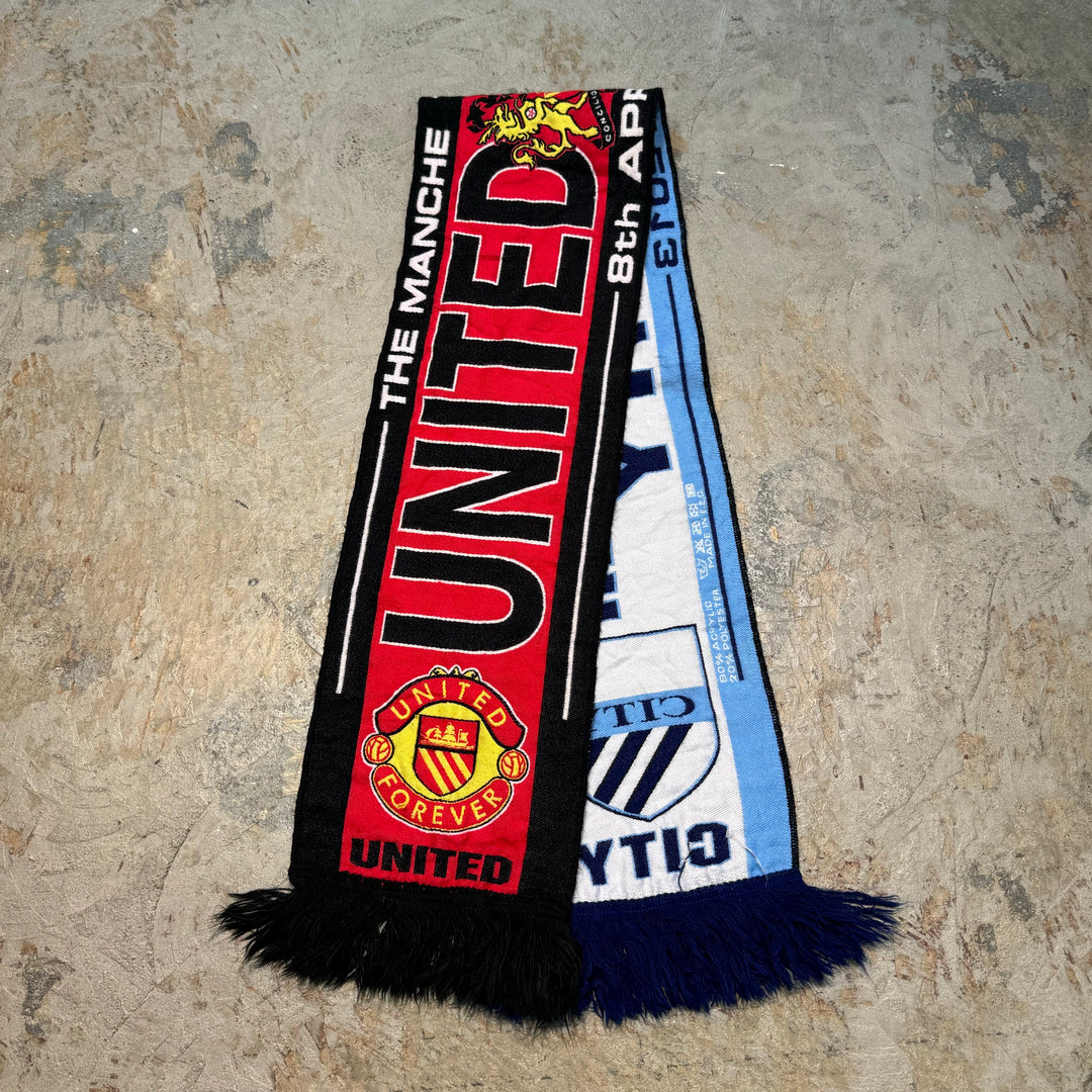 Used Soccer Scarf / MANCHESTER UNITED FC / MANCHESTER United / MANCHESTER CITY / Manchester City / Premier League