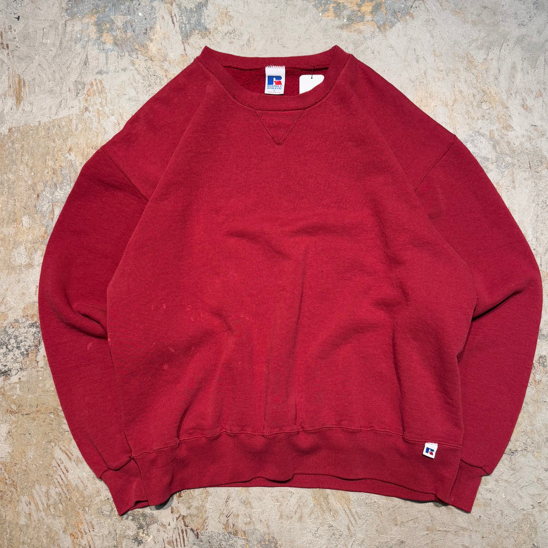 Used clothing 90's ~ RUSSELLATHLETIC/ Russell Athletic/ Blank Crew Neck Sweatshirt/ Plain/Size L