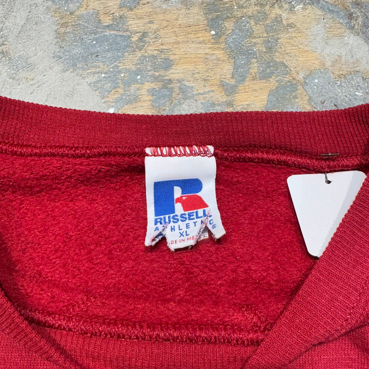 Used clothing 90's ~ RUSSELLATHLETIC/ Russell Athletic/ Blank Crew Neck Sweatshirt/ Plain/Size XL