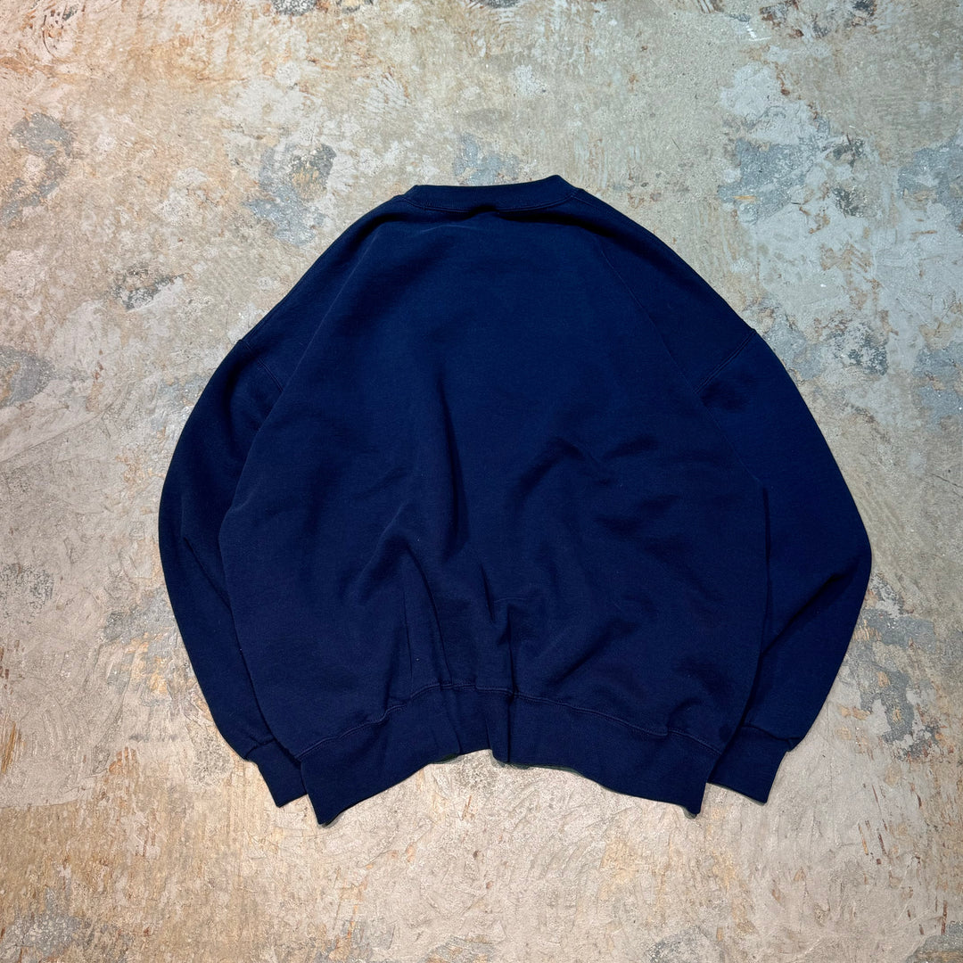 Used clothing Made in USA 80's~ RUSSELL ATHLETIC/ Russell Athletic/ Crew neck blank sweatshirt/ Plain/ Size L
