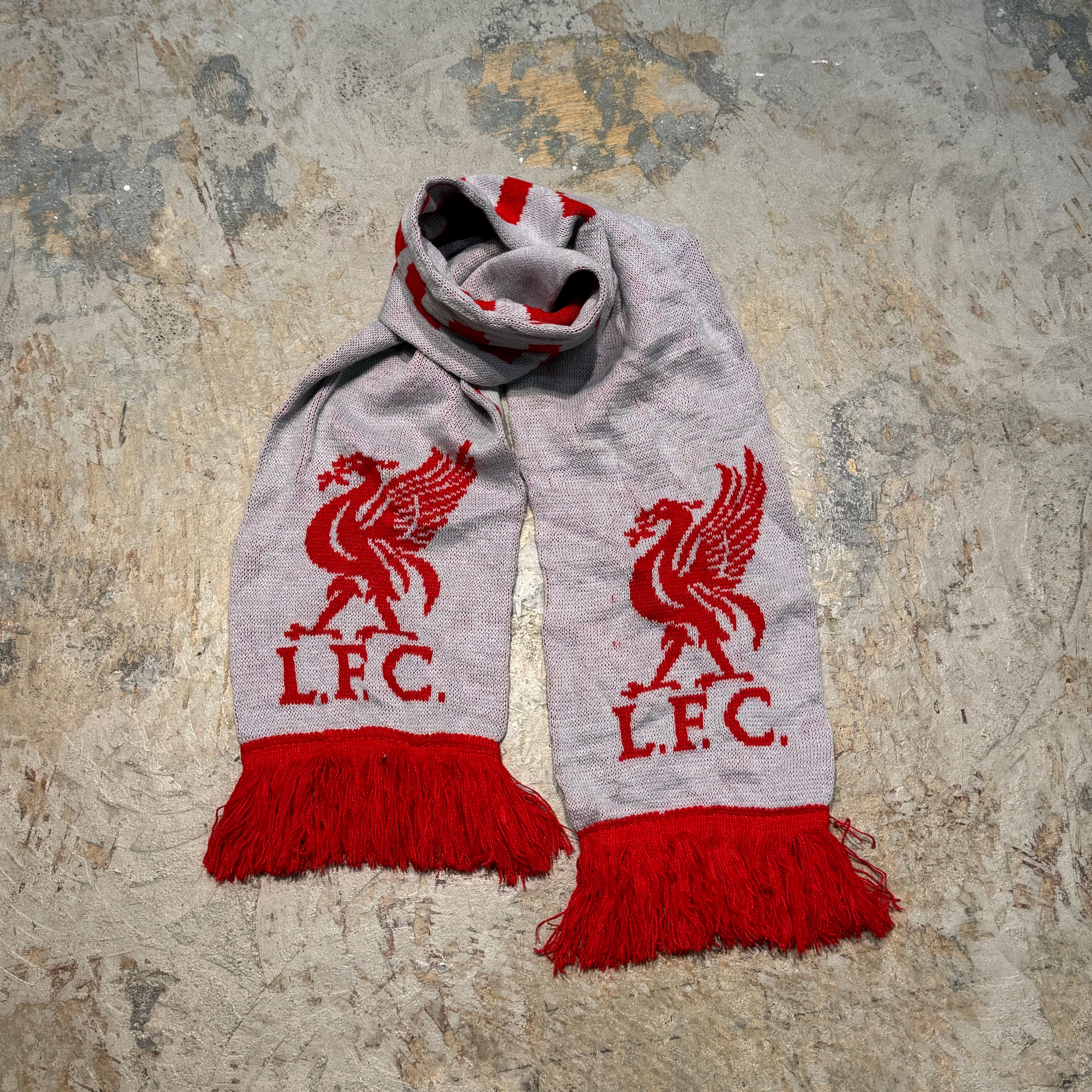 新品 現地購入 LIVERPOOL vintage リバプール マフラー 赤 Used 新品 現地購入 LIVERPOOL vintage リバプール マフラー 赤 Used