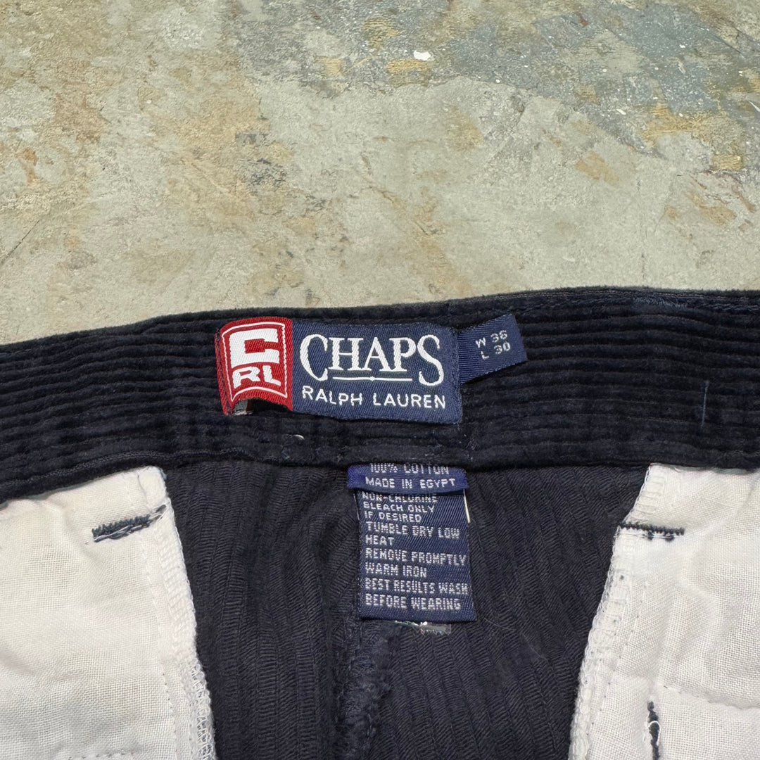 중고 의류 90 년대 챕터 Ralph Lauren/ Chaps Ralph Lauren/ Two-Tuck Corduroy 바지/ 실제 크기 36 x 30