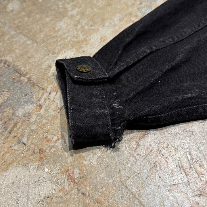 Used clothing Made in USA HARD ROCK HOTEL/ Hard Rock Hotel/ Black denim jacket/G jacket/Size M