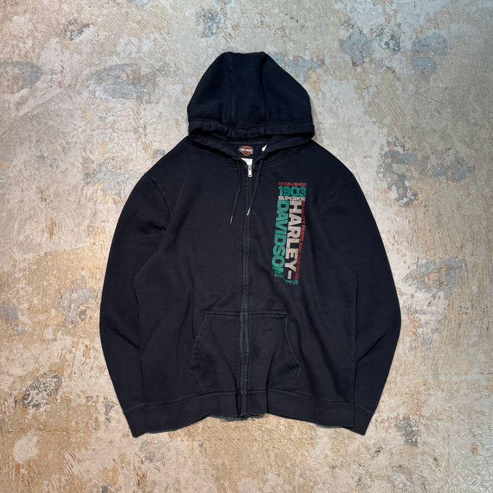 Used clothing HARLEY-DAVIDSON/ Harley Davidson/ Sweat zip-up hoodie/ Size XXL