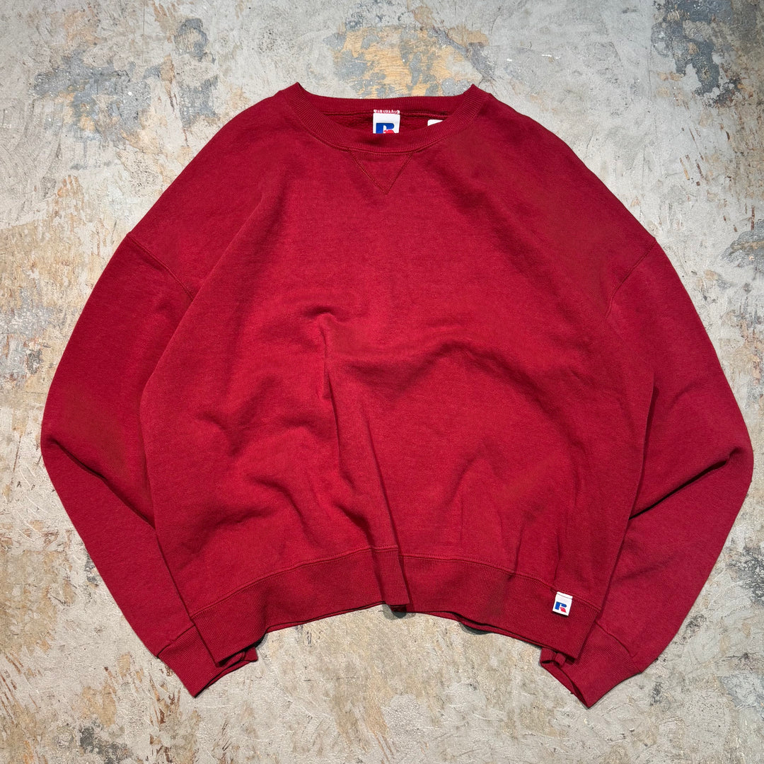 Used clothing 90's ~ RUSSELLATHLETIC/ Russell Athletic/ Blank Crew Neck Sweatshirt/ Plain/Size XL