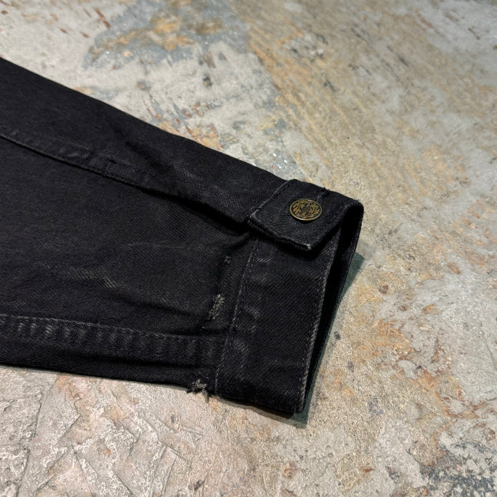Used clothing Made in USA HARD ROCK HOTEL/ Hard Rock Hotel/ Black denim jacket/G jacket/Size M