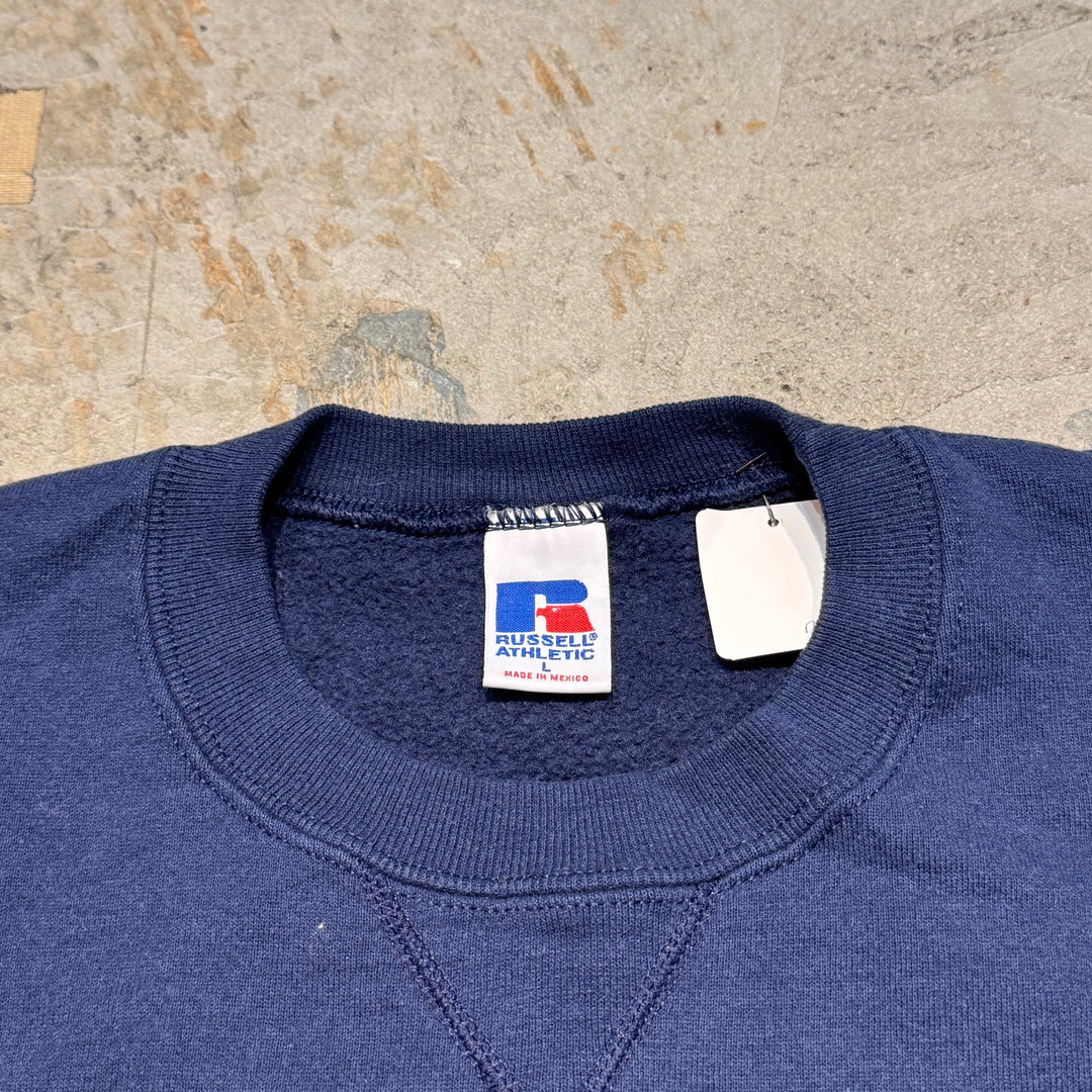 Used clothing 90's~ RUSSELL ATHLETIC/ Russell Athletic/ Blank Crew Neck Sweatshirt/ Size L