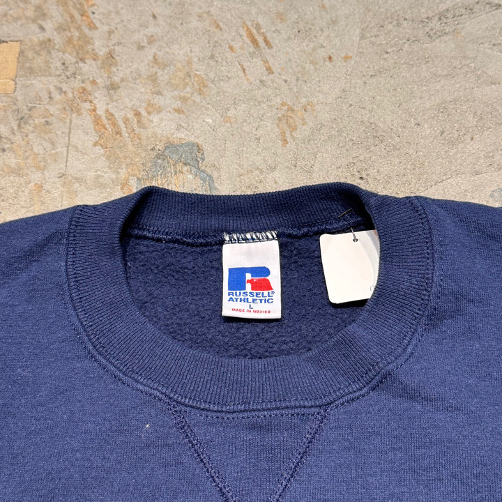 Used clothing 90's~ RUSSELL ATHLETIC/ Russell Athletic/ Blank Crew Neck Sweatshirt/ Size L