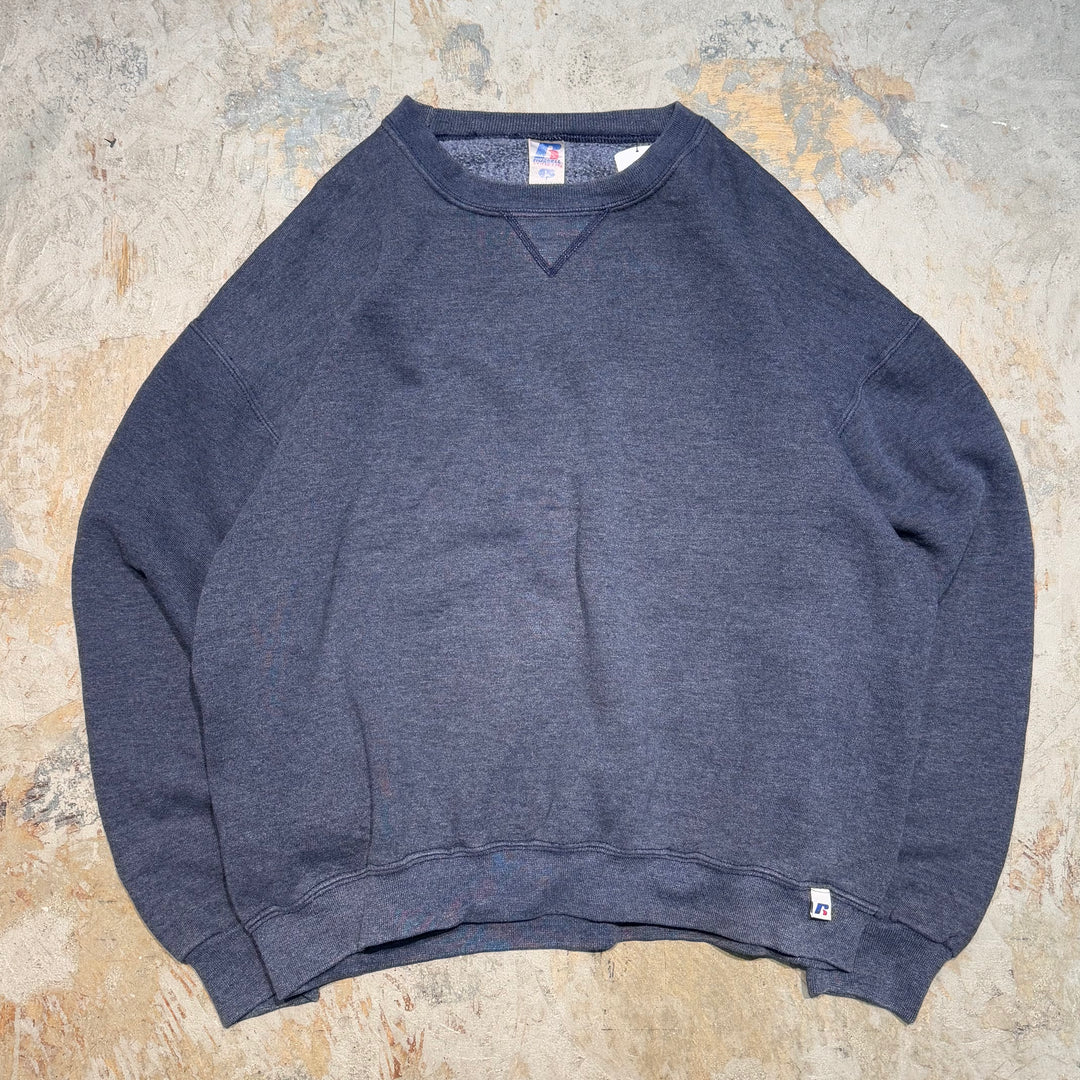 Used clothing 90's ~ RUSSELLATHLETIC/ Russell Athletic/ Blank Crew Neck Sweatshirt/ Plain/Size L