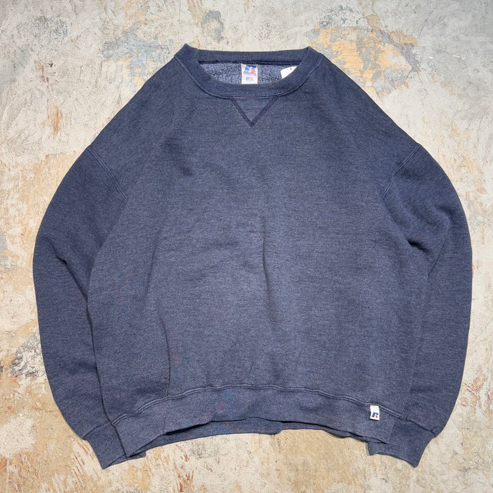 Used clothing 90's ~ RUSSELLATHLETIC/ Russell Athletic/ Blank Crew Neck Sweatshirt/ Plain/Size L