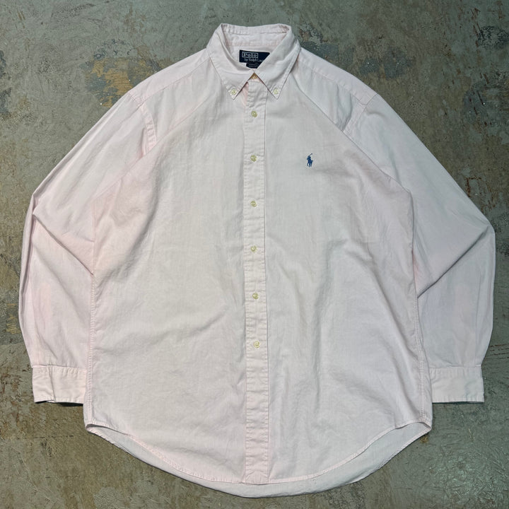古着 Ralph Lauren/ ラルフ ローレン/ ボタンダウン長袖シャツ/ サイズXXL相当