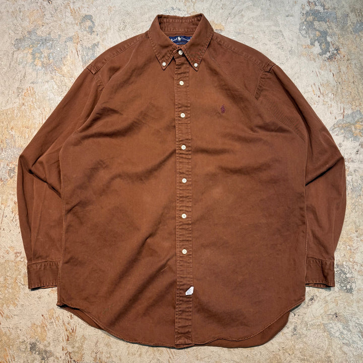 古着 Ralph Lauren/ ラルフ ローレン/ ボタンダウン長袖シャツ/ サイズM