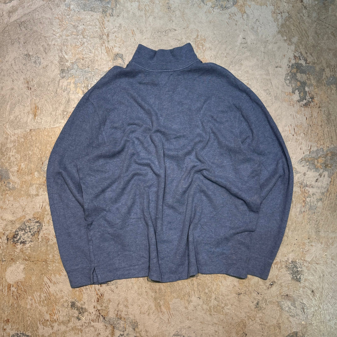 Used clothing POLO by Ralph Lauren/Polo Ralph Lauren/Half Zip Cotton Knit Sweater/Size XXL