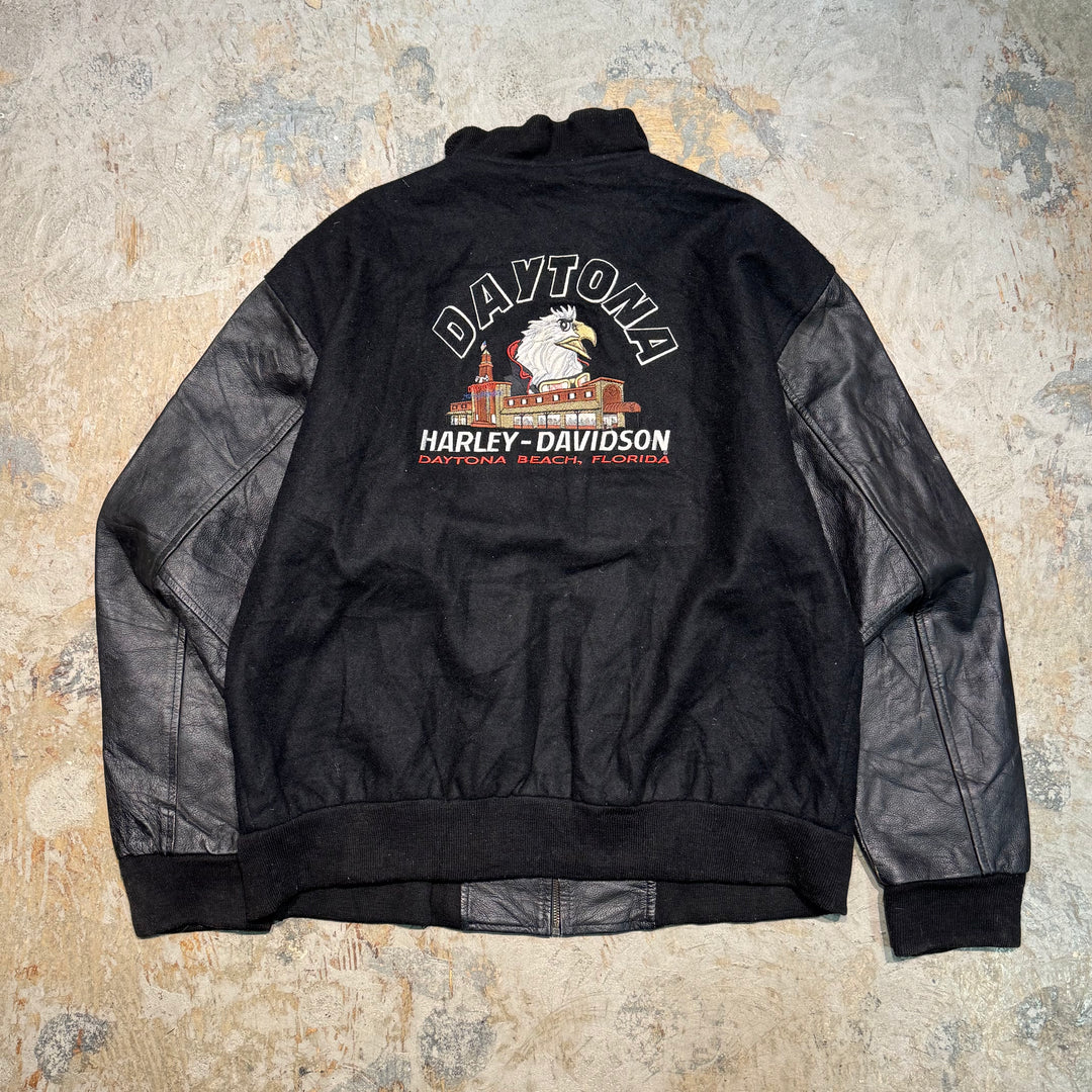 중고 의류 80 년대 Harley-Davidson / Stadium Jacket / Size L