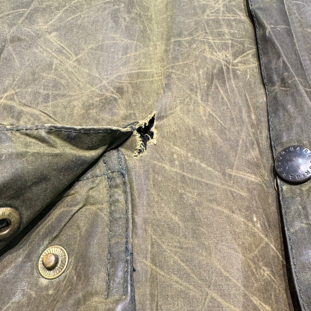 Used clothing 96's~ Barbour / Oiled jacket / Checked lining / Size L
