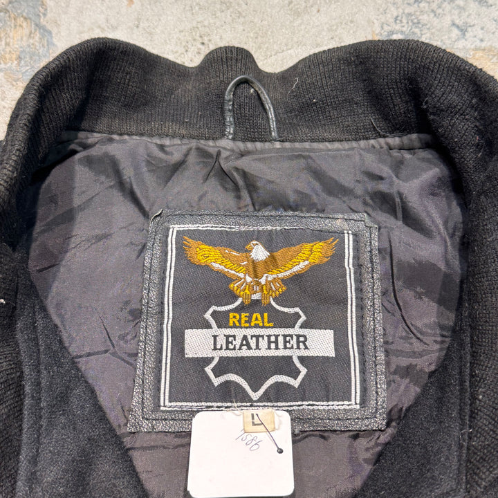 중고 의류 80 년대 Harley-Davidson / Stadium Jacket / Size L