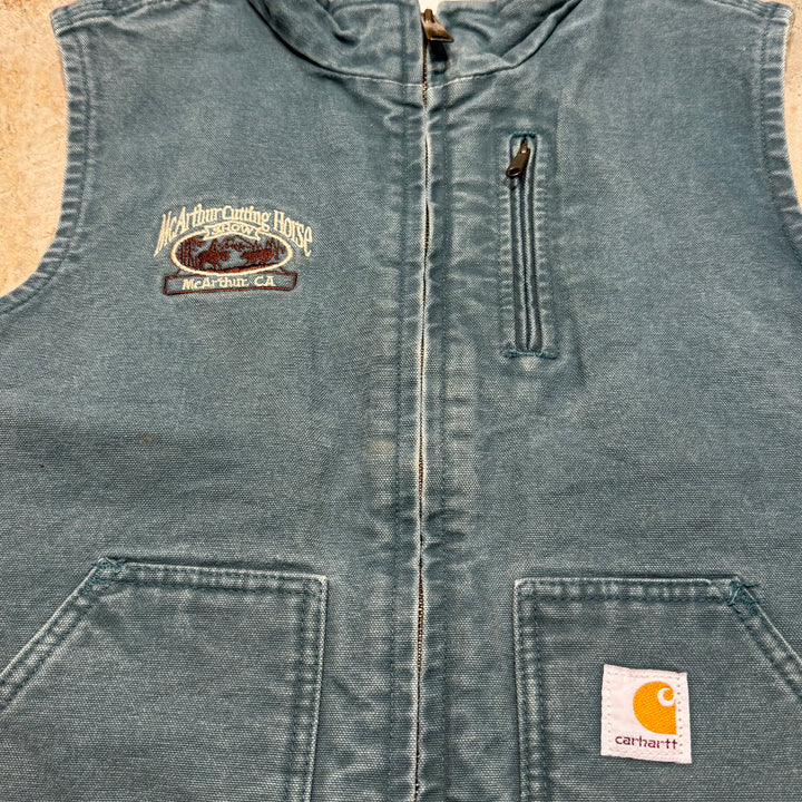 여성용 여성/ 기업 로고/ 오리 패브릭 조끼/ 보아 라이닝/ 사이즈 XS 용 여성용 의류 카르 하트