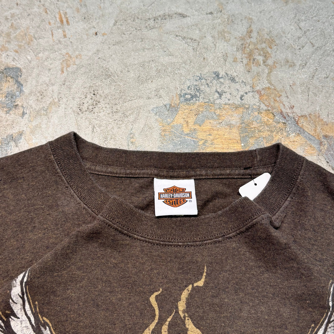 古着 USA製 Harley-Davidson/ ハーレーダビッドソン/ プリントTシャツ/ サイズL