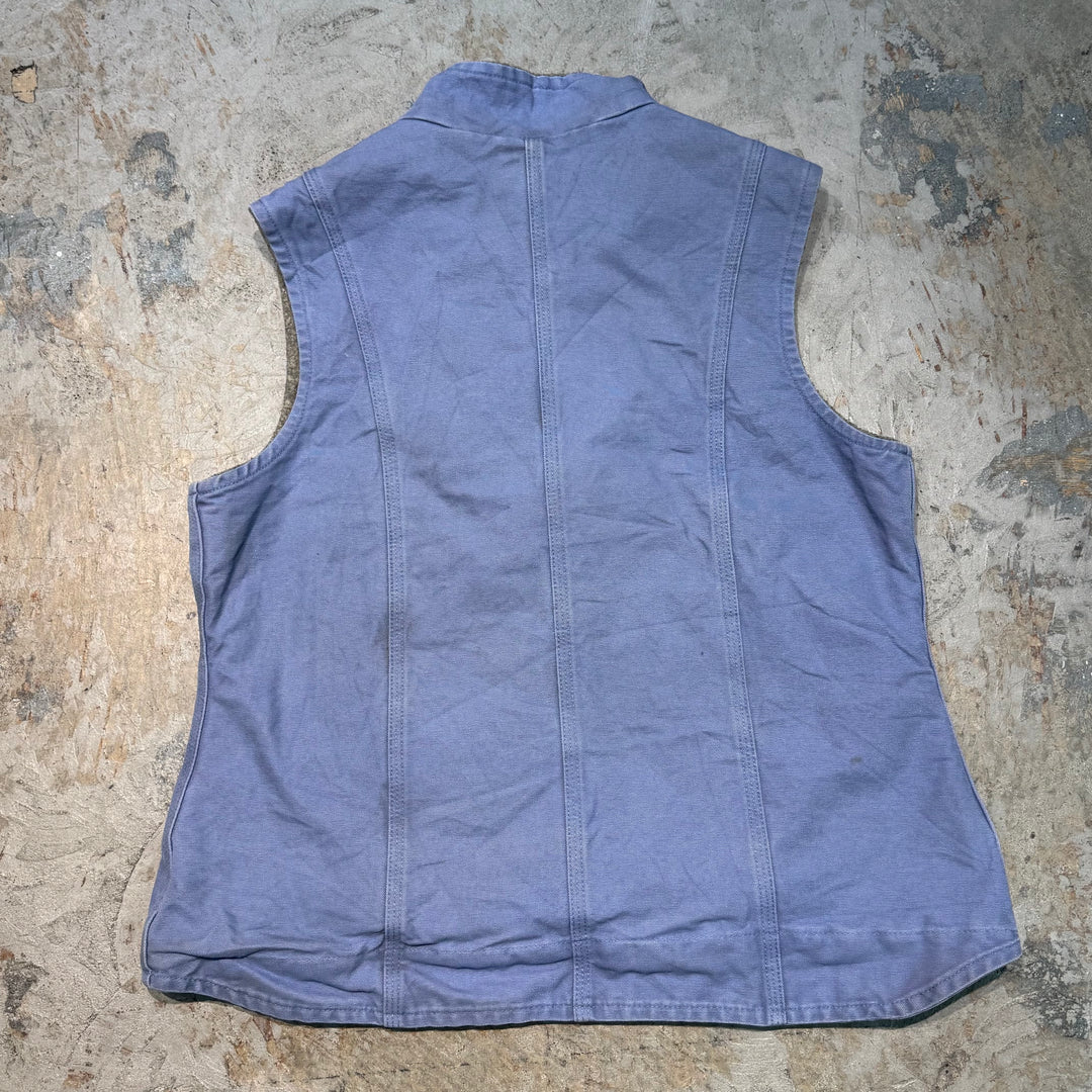 Used clothing Carhartt for women/ Carhartt for women/ Duck fabric vest/ Boa lining/ Size L