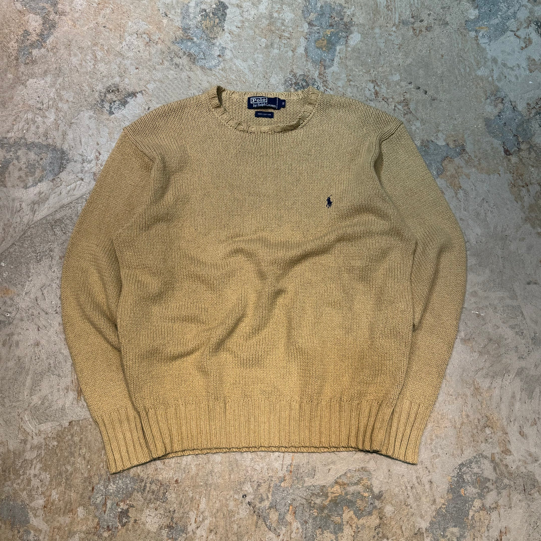 古着 90's POLO by Ralph Lauren/ポロラルフローレン/ ローゲージチャンキーニット/サイズS