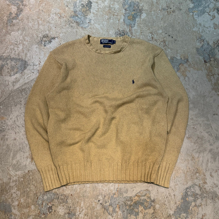 古着 90's POLO by Ralph Lauren/ポロラルフローレン/ ローゲージチャンキーニット/サイズS
