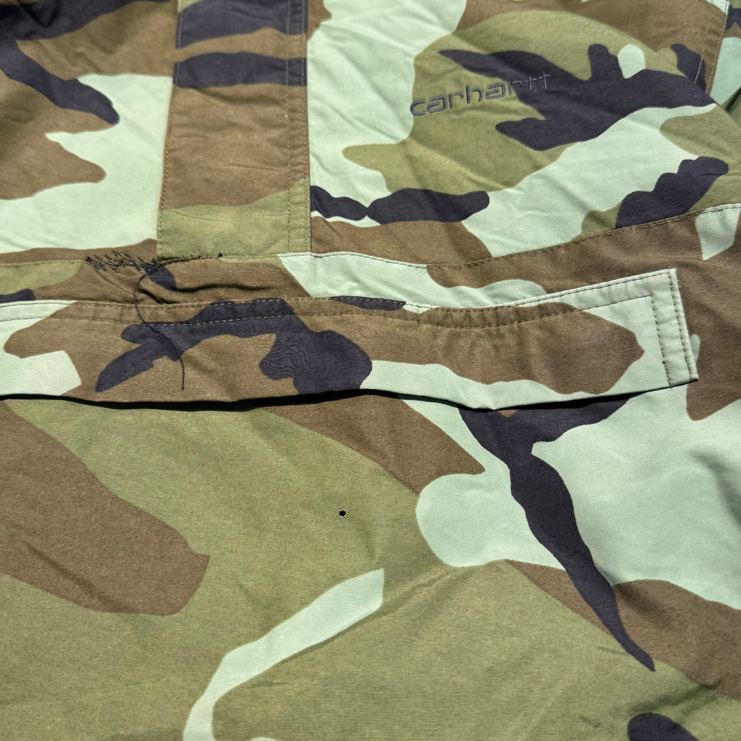 Used clothing Carhartt/ Anorak hoodie/ Hunter camo pattern/ Size S