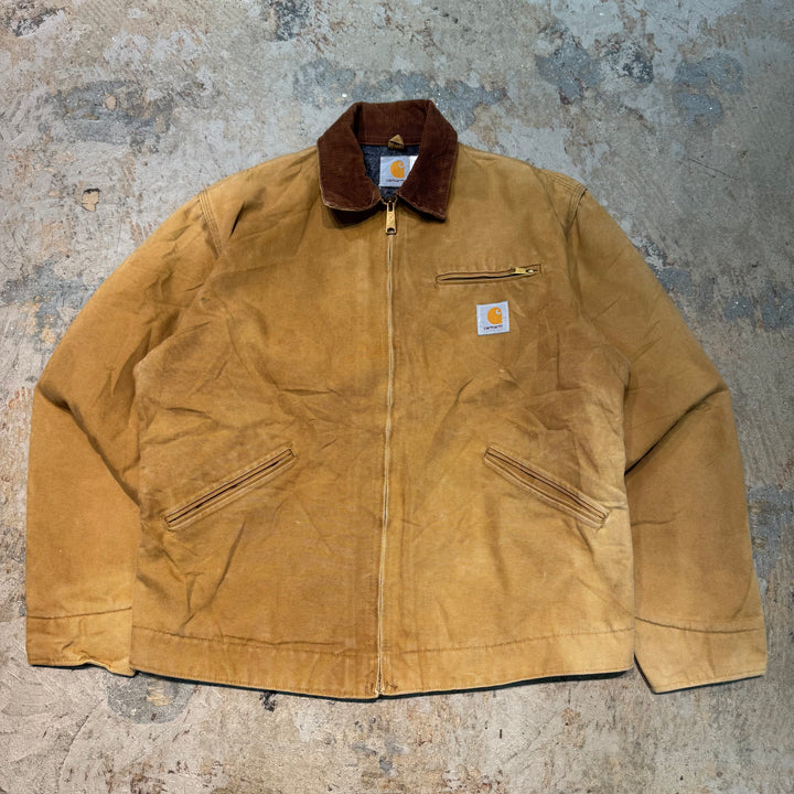 중고 의류 90 년대 미국 제조 Carhartt/ Carhartt/ Detroit Jacket/ Duck Fabric/ Blanket Lining/ Check Pattern/ Size XL에 해당합니다.