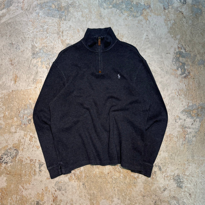 Used clothing POLO by Ralph Lauren/Polo Ralph Lauren/Half Zip Cotton Knit Sweater/Size L