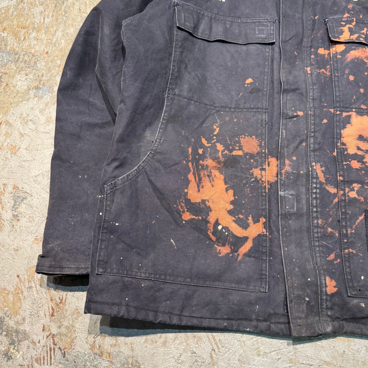 중고 의류 Carhartt/ 전통적인 코트/ 오리 직물/ 코듀로이 라이닝/ 크기 L에 해당합니다.