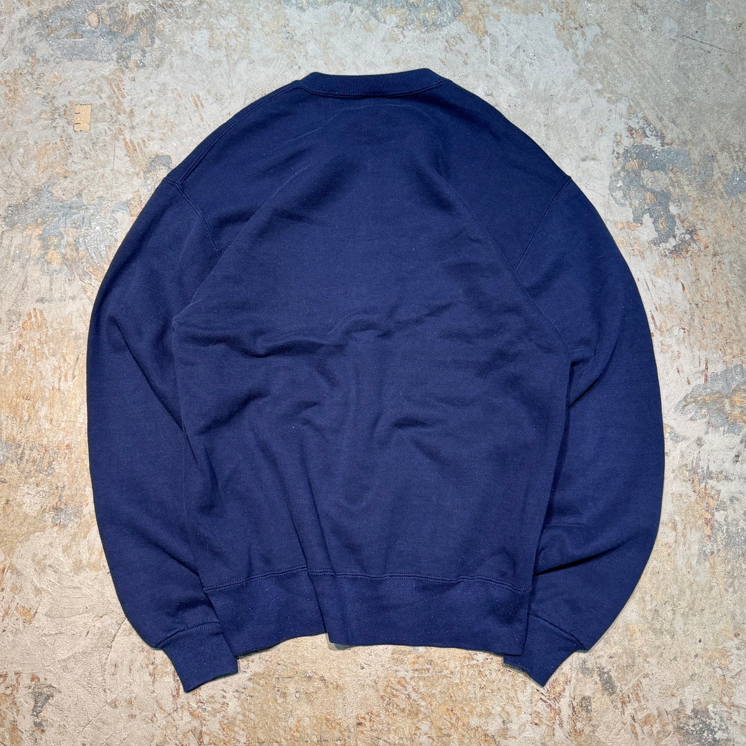 Used clothing Made in USA 80's~ RUSSELLATHLETIC/Russell Athletic/ST.RITA MUSTANGS/Crew neck sweatshirt/College logo/Size L