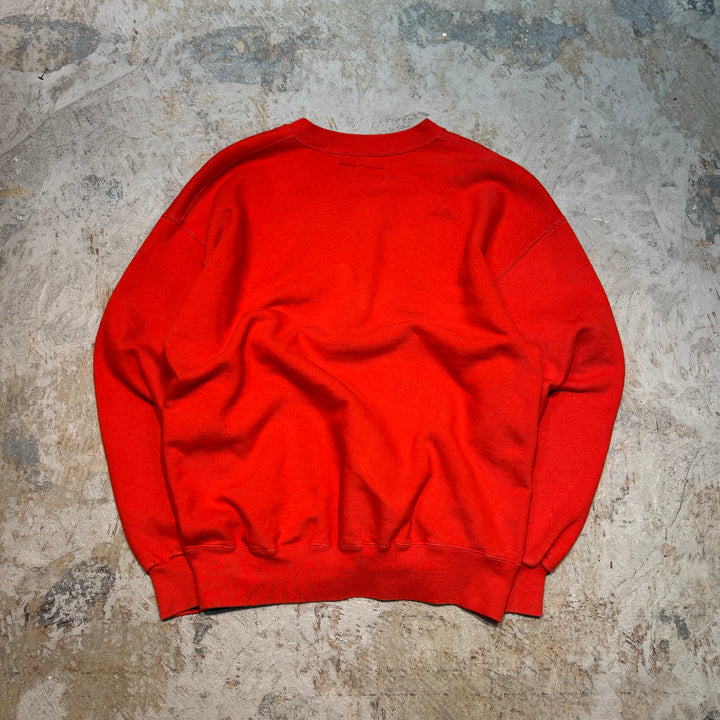 Used clothing Made in USA 80's~ RUSSELLATHLETIC/ Russell Athletic/ Crew neck blank sweatshirt/ Plain/ HIGH COTTON/Size XL