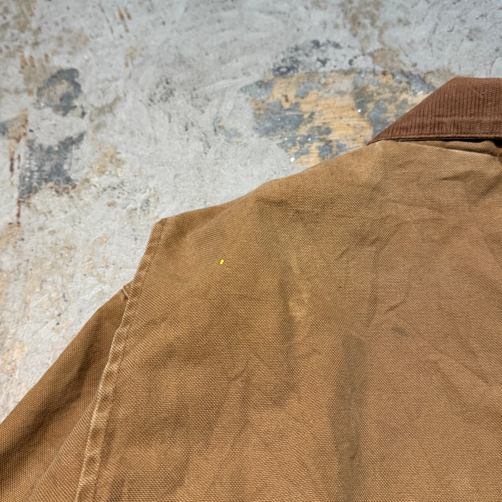 중고 의류 Carhartt/ Carhartt/ 전통적인 코트/ 퀼트 라이닝/ 코듀로이 칼라/ 크기 s