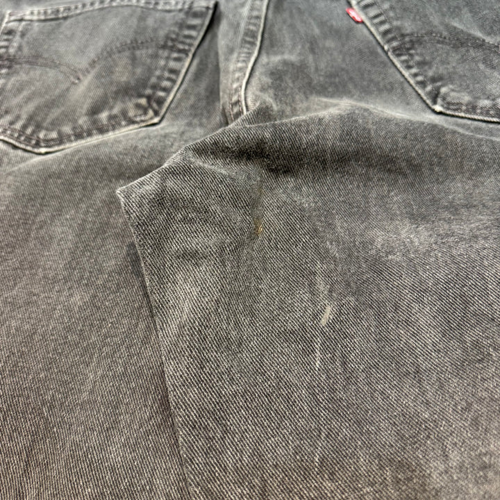 미국에서 만든 중고 의류 레위/레위/블랙 데님 바지/550/실제 크기 33 x 30