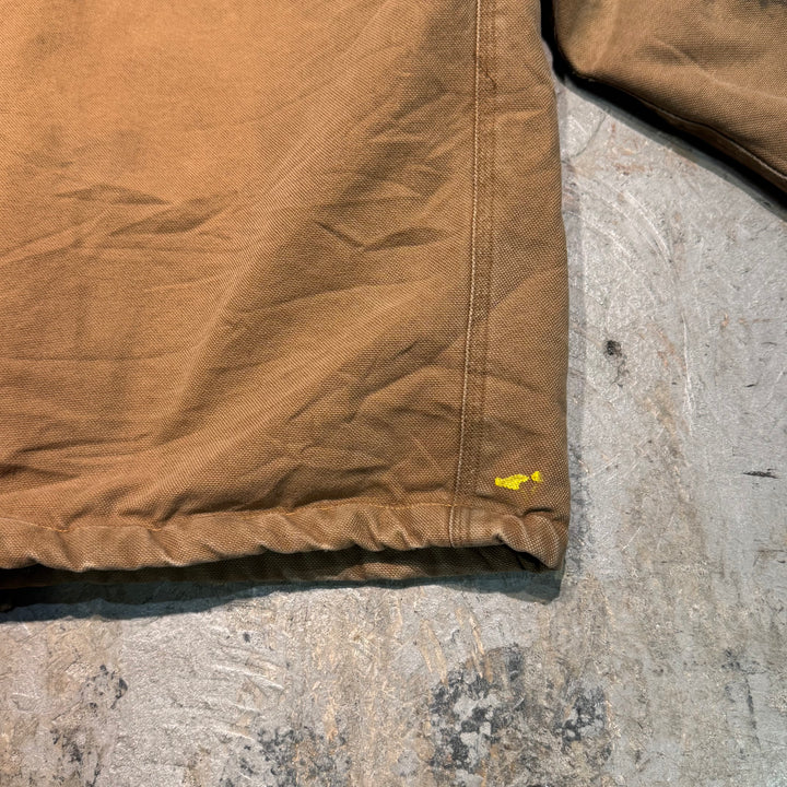 중고 의류 Carhartt/ Carhartt/ 전통적인 코트/ 퀼트 라이닝/ 코듀로이 칼라/ 크기 s