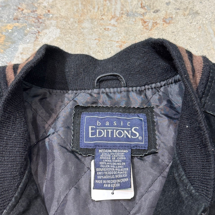 중고 의류 미국 빈티지 / 스웨이드 가죽 자켓 / 스웨이드 가죽 자켓 / 누벅 / 가죽 / 스타디움 재킷 / 사이즈 M