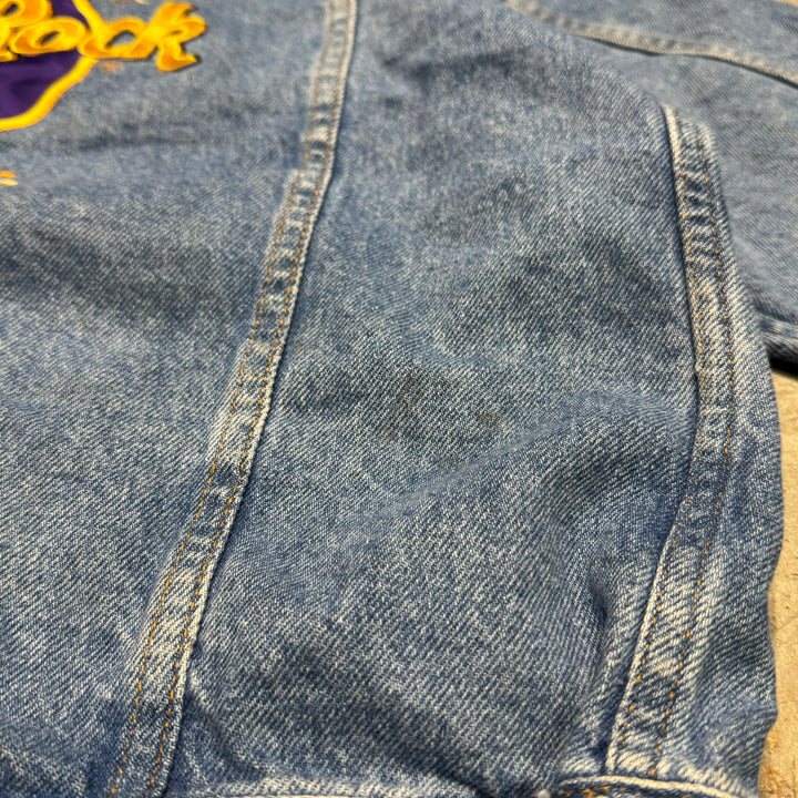 Used clothing Made in USA HARD ROCK HOTEL/ Hard Rock Hotel/ Denim Jacket/G Jacket/Size S