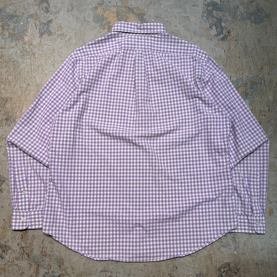 古着 Ralph Lauren/ ラルフ ローレン/ ボタンダウン長袖シャツ/ チェック柄/ サイズXL