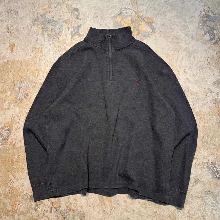 Ralph Lauren/ Polo Ralph Lauren/ Half Zip Knit Sweater/ Cotton 니트/ 크기 L의 중고 의류 폴로